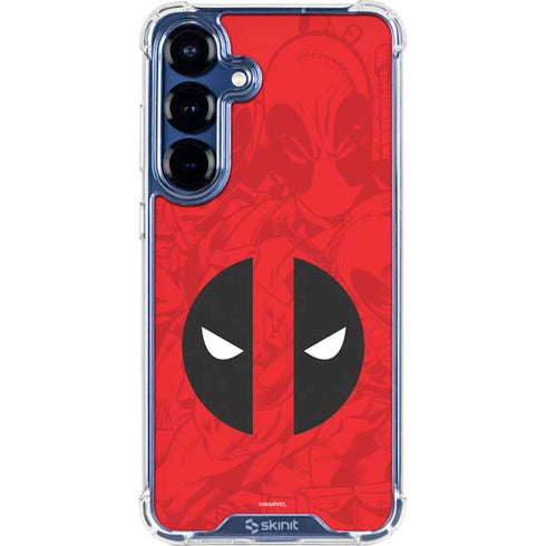 Marvel Deadpool Deadpool Emblem Galaxy S25 Clear Case